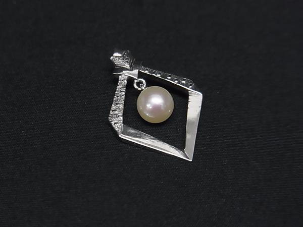 1円 ■極美品■ MIKIMOTO ミキモト 本真珠 アコヤ真珠 パール 約5mm SV925 ネックレストップ チャーム アクセサリー シルバー系 FS6869拍卖