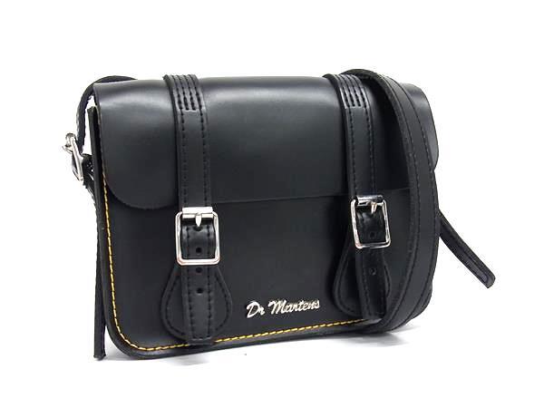 1円 ■美品■ Dr.Martens ドクターマーチン レザー クロスボディ ショルダーバッグ 斜め掛けかばん レディース メンズ ブラック系 FU4940拍卖