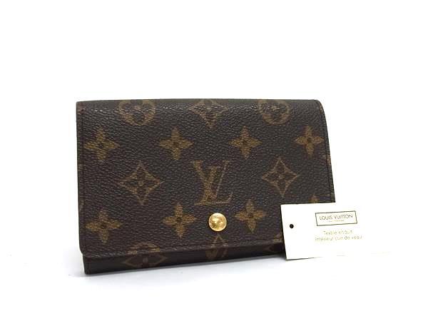 1円 ■美品■ LOUIS VUITTON ルイヴィトン M61730 モノグラム ポルトモネ ビエトレゾール 二つ折り 財布 ウォレット ブラウン系 FS6428拍卖