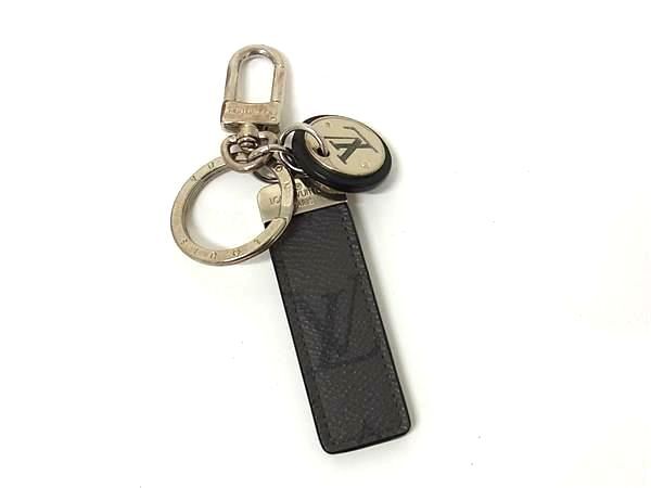 1円 LOUIS VUITTON ルイヴィトン M00034 モノグラム ポルトクレ ネオLVクラブ キーリング キーホルダー グレー系×ブラック系 FU4705拍卖