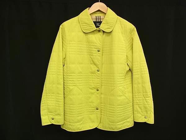 1円 BURBERRY バーバリー ポリエステル100% ジャケット アウター 上着 洋服 レディース イエロー系 FP4809拍卖