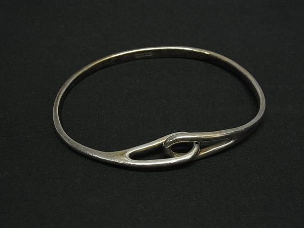 1円 TIFFANY&Co ティファニー ダブルループ SV925 バングル ブレスレット アクセサリー メンズ レディース シルバー系 FV0990拍卖