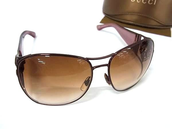 1円 ■美品■ GUCCI グッチ GG 2827/S 1VA02 60□15 105 クレスト サングラス メガネ 眼鏡 レディース メンズ ブラウン系 FN7286拍卖