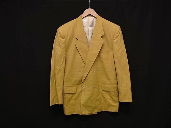 1円 ■美品■ ChristianDior クリスチャンディオール ウール×コットン ジャケット アウター 上着 表記サイズ M 洋服 イエロー系 FV3443拍卖