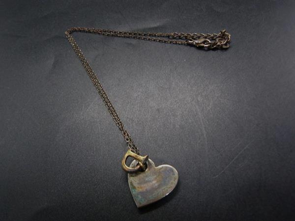 ChristianDior クリスチャンディオール ハート ネックレス ペンダント アクセサリー レディース シルバー系 DJ2631拍卖