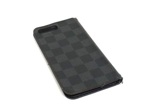 LOUIS VUITTON ルイヴィトン N63352 ダミエグラフィット フォリオ iPhone7plus/8plus 対応 アイフォンケース ブラック系 DK4120拍卖