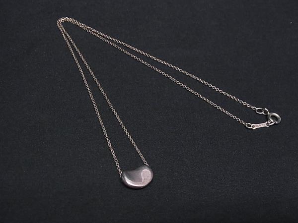 1円 TIFFANY&Co ティファニー エルサペレッティ ビーン SV925 ネックレス ペンダント アクセサリー レディース シルバー系 FR5315拍卖