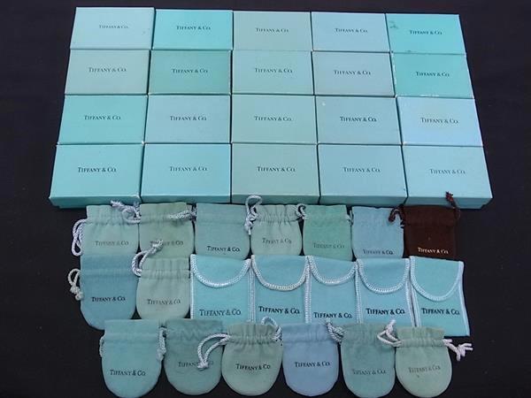 1円 TIFFANY&Co ティファニー ボックス 箱 巾着 他 保存袋 アクセサリーケース 小物入れ 20点セット まとめ売り DB3094拍卖