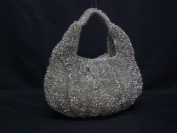 1円 ANTEPRIMA アンテプリマ ワイヤーバッグ PVCワイヤー ハンドバッグ トート ショルダー 肩掛け レディース シルバー系 GB2706拍卖