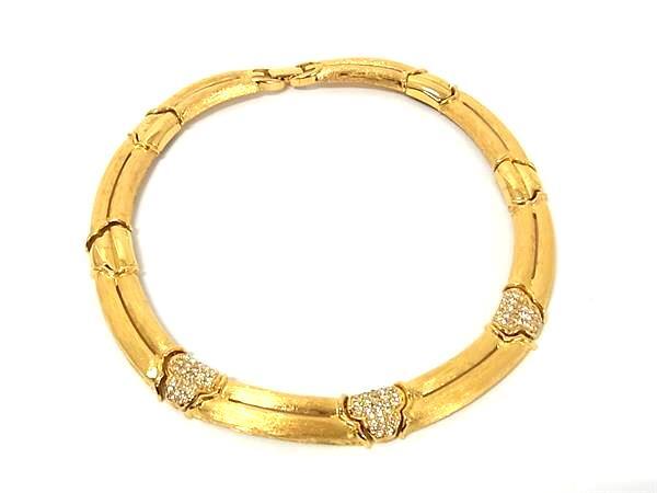 1円 ■美品■ GIVENCHY ジバンシィ ヴィンテージ ラインストーン ネックレス アクセサリー レディース ゴールド系 FS7032拍卖