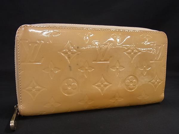 1円 LOUIS VUITTON ルイヴィトン モノグラムヴェルニ ジッピーウォレット ラウンドファスナー 長財布 小銭入れ マスタード系 FP9101拍卖