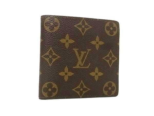 1円 ■美品■ LOUIS VUITTON ルイヴィトン M61675 モノグラム ポルトフォイユ マルコ 二つ折り 財布 ウォレット ブラウン系 FQ2861拍卖