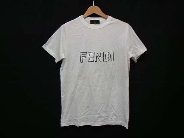 1円 FENDI フェンディ コットン100% 半袖 Tシャツ トップス 洋服 レディース ホワイト系 FP8776拍卖