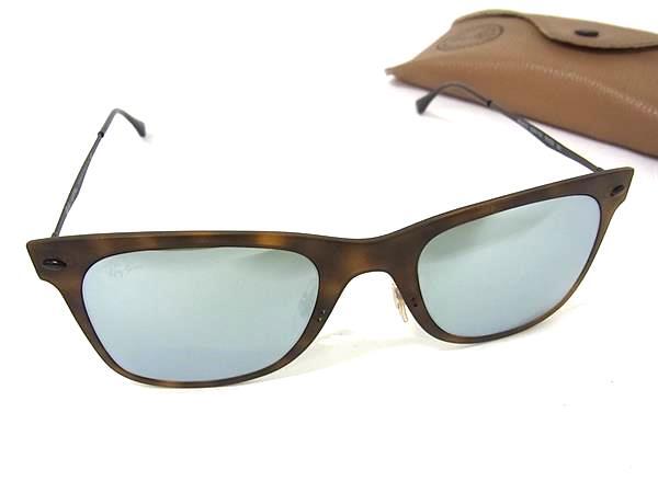1円 ■美品■ Ray-Ban レイバン RB4210 6244/30 50□22 3N ミラーレンズ サングラス メガネ 眼鏡 レディース メンズ ブラウン系 FT2187拍卖
