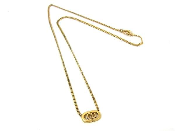 1円 ChristianDior クリスチャンディオール ヴィンテージ ネックレス ペンダンド アクセサリー レディース ゴールド系 FU6215拍卖
