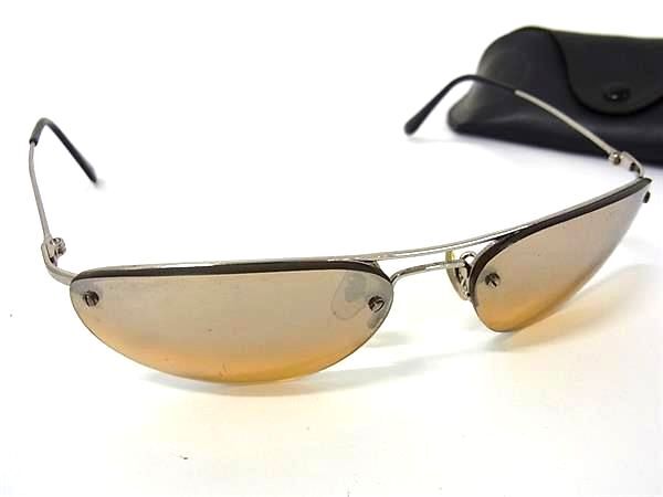 1円 ■美品■ Ray-Ban レイバン ミラーレンズ サングラス メガネ 眼鏡 メンズ シルバー系 GB2640拍卖