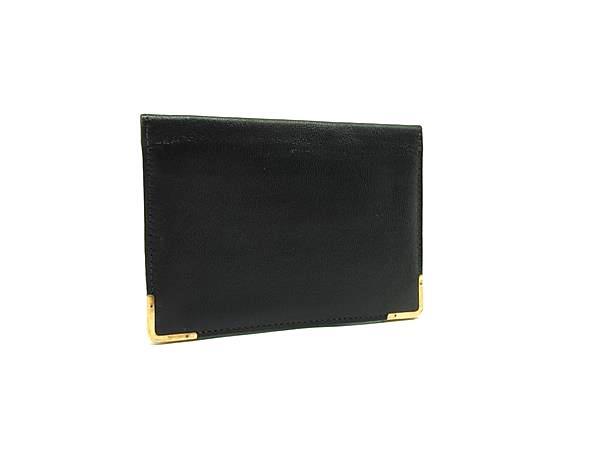 ■美品■ dunhill ダンヒル レザー カードケース カード入れ 名刺入れ パスケース 定期入れ メンズ ブラック系 DI7519拍卖