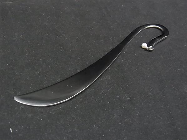 MIKIMOTO ミキモト 本真珠 アコヤ真珠 パール 約3mm ブックマーカー しおり 栞 シルバー系 DK2734拍卖