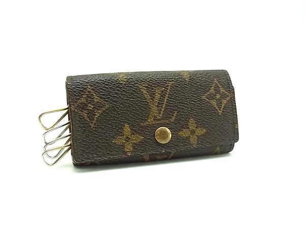 LOUIS VUITTON ルイヴィトン M62631 モノグラム ミュルティクレ4 4連 キーケース 鍵入れ レディース メンズ ブラウン系 DI5695拍卖