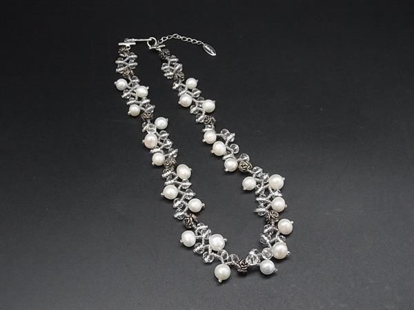 ■美品■ Jinka Nezu ジンカネヅ 本真珠 アコヤ真珠 パール 約7mm〜約9mm ネックレス アクセサリー レディース ホワイト系 DJ4225拍卖