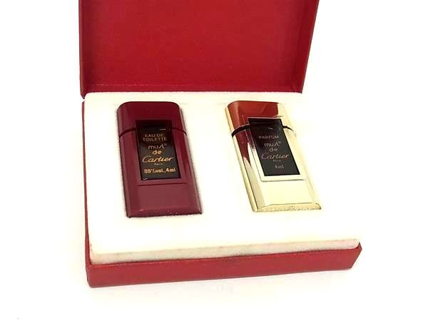 ■美品■ Cartier カルティエ マストドゥカルティエ パルファム オードトワレ 4ml 香水 フレグランス パフューム 2点セット DH4459拍卖