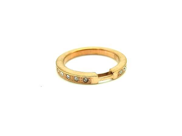 ■美品■ Folli Follie フォリフォリ リング 指輪 アクセサリー 表記サイズ 52 (約12号) レディース ピンクゴールド系 DH7938拍卖