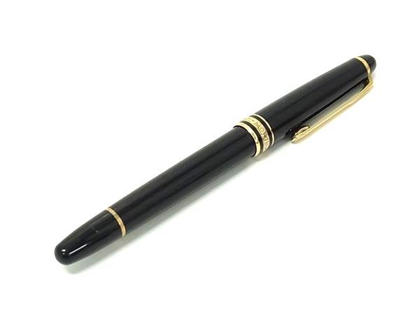 1円 ■美品■ MONT BLANC モンブラン マイスターシュテュック ペン先 K14 585 14金 万年筆 筆記用具 文房具 ブラック系 FT1020拍卖