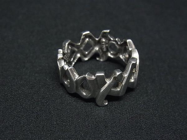 1円 ■美品■ TIFFANY&Co ティファニー パロマピカソ ラブ&キス SV925 リング 指輪 アクセサリー 約14号 レディース シルバー系 FV0862拍卖