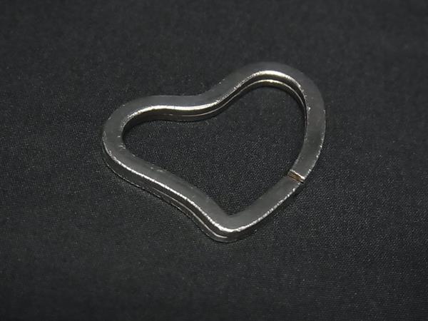 1円 TIFFANY&Co ティファニー エルサペレッティ オープンハート SV925 キーリング キーホルダー レディース シルバー系 FV0872拍卖