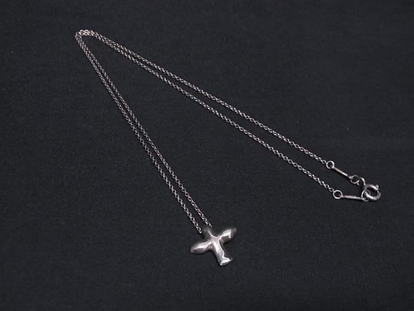 1円 TIFFANY&Co ティファニー エルサペレッティ バードクロス SV925 ネックレス ペンダント アクセサリー レディース シルバー系 FV1342拍卖