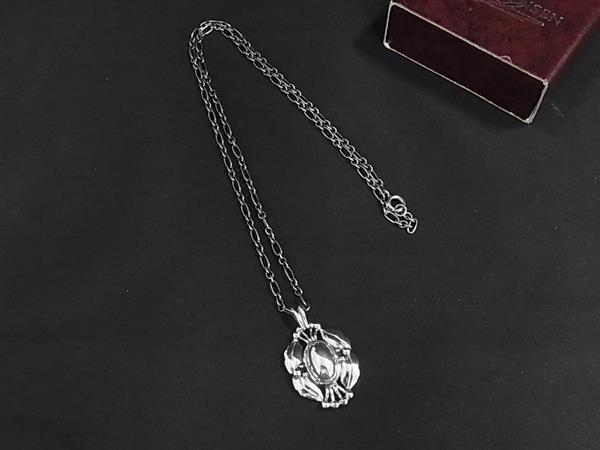 1円 ■美品■ GEORG JENSEN ジョージ ジェンセン 2000 SV925 ネックレス アクセサリー シルバー系 FV3894拍卖
