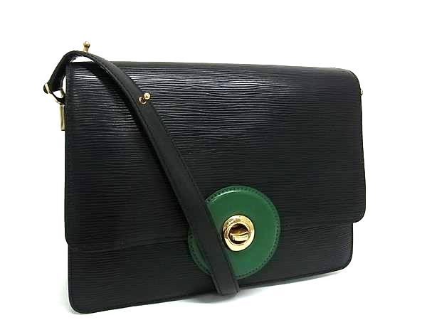 1円 LOUIS VUITTON ルイヴィトン M52414 エピ フリーラン ターンロック ショルダーバッグ 肩掛け レディース ノワール ブラック系 FU2555拍卖