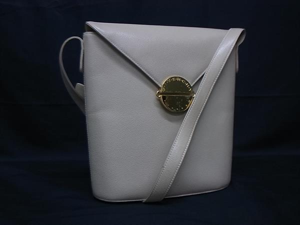 1円 GIVENCHY ジバンシィ ヴィンテージ レザー ショルダーバッグ 肩掛けかばん レディース ベージュ系 GA5982拍卖