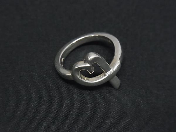 1円 ■美品■ TIFFANY&Co ティファニー パロマピカソ ラビングハート SV925 リング 指輪 アクセサリー 約6号 シルバー系 FR6040拍卖