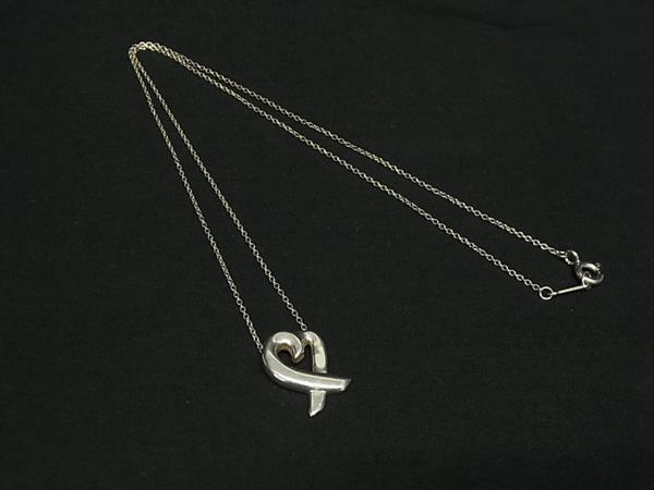 1円 ■美品■ TIFFANY&Co ティファニー パロマピカソ ラビングハート SV925 ネックレス ペンダント アクセサリー シルバー系 FU3051拍卖