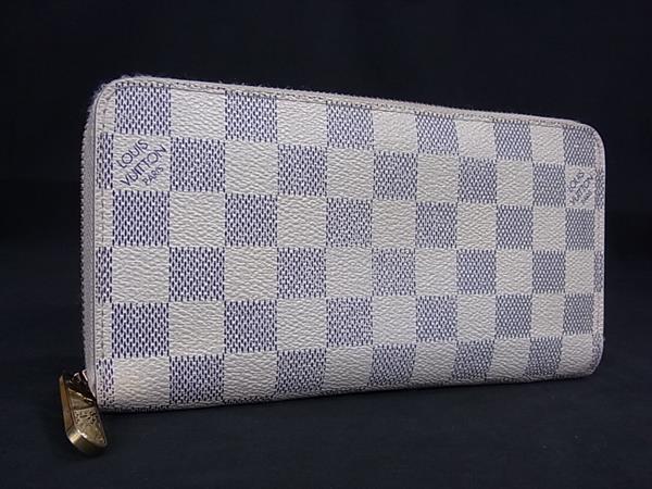 1円 LOUIS VUITTON ルイヴィトン N60019 ダミエアズール ジッピーウォレット ラウンドファスナー 長財布 ウォレット アイボリー系 EA3437拍卖