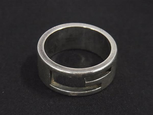 1円 GUCCI グッチ ブランデッドG SV925 リング 指輪 アクセサリー 表記サイズ 13 (約12号) レディース メンズ シルバー系 FS6341拍卖