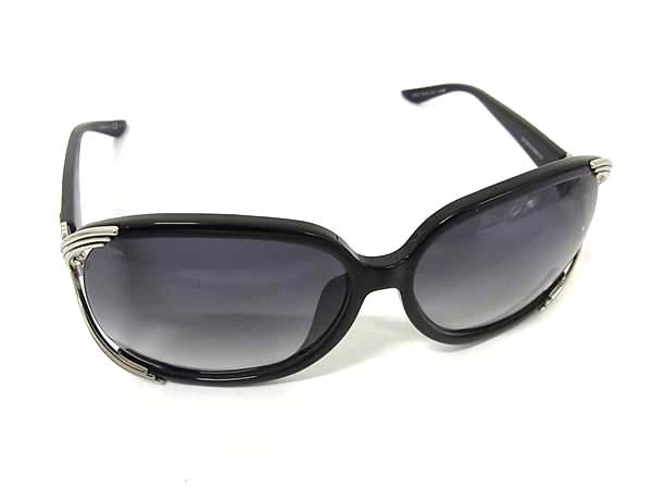 1円 ■美品■ ChristianDior クリスチャンディオール D28JJ サングラス メガネ 眼鏡 レディース ブラック系×シルバー系 FT2352拍卖