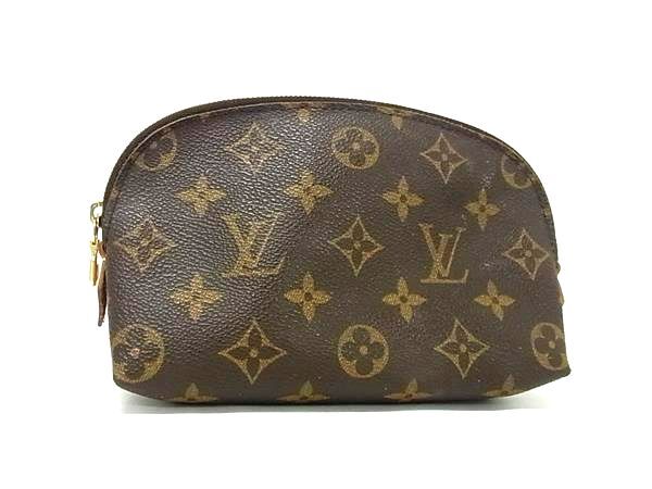 1円 ■美品■ LOUIS VUITTON ルイヴィトン M47515 モノグラム ポシェット コスメティック マルチポーチ 小物入れ ブラウン系 FT2324拍卖