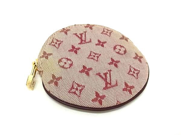 1円 LOUIS VUITTON ルイヴィトン M92462 モノグラムミニ ポルト モネ ロン コインケース コインパース 小銭入れ スリーズ レッド系 FT2691拍卖