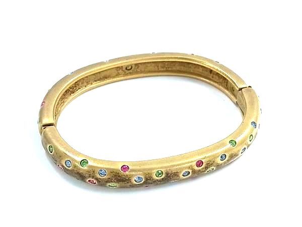SWAROVSKI スワロフスキー カラーストーン ブレスレット アクセサリー レディース ゴールド系 DK8666拍卖