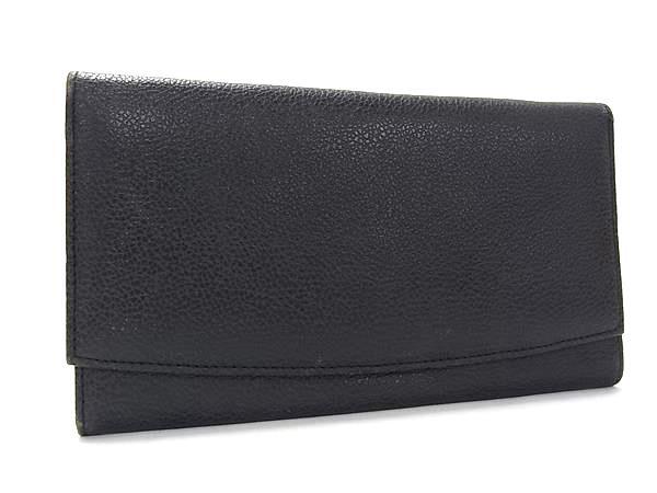 COACH コーチ レザー 二つ折り 長財布 ウォレット がま口 札入れ 小銭入れ カード入れ メンズ レディース ブラック系 DK9110拍卖