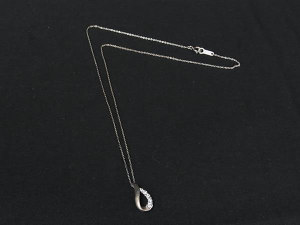 4℃ ヨンドシー ピンクシルバー ラインストーン ネックレス ペンダント アクセサリー レディース シルバー系 DK8028拍卖