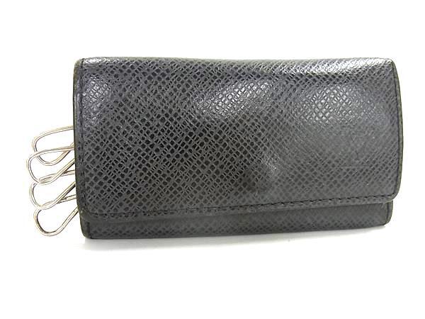 LOUIS VUITTON ルイヴィトン M30522 タイガ ミュルティクレ4 4連 キーケース 鍵入れ アルドワーズ ブラック系 DK8164拍卖