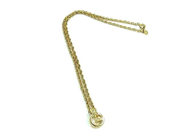 GIVENCHY ジバンシィ ヴィンテージ ラインストーン ネックレス ペンダント アクセサリー レディース ゴールド系 DK8199拍卖
