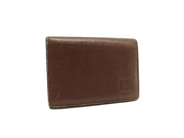 Burberrys バーバリーズ レザー カードケース カード入れ 名刺入れ ビジネス 紳士 メンズ ブラウン系 DI8122拍卖