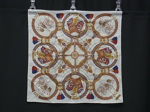 CELINE セリーヌ アニマル柄 総柄 スカーフ レディース メンズ アイボリー系×マルチカラー DK7314拍卖