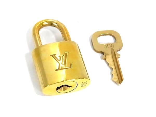 ■美品■ LOUIS VUITTON ルイヴィトン カデナ 南京錠 パドロック 306 ゴールド系 DJ8089拍卖