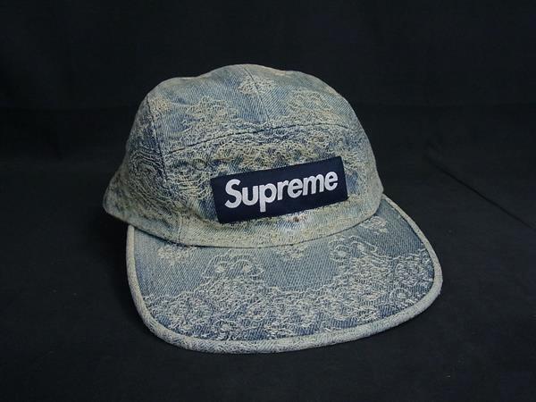 Supreme シュプリーム コットン100% ベースボールキャップ 帽子 レディース メンズ ブルー系 DK8356拍卖