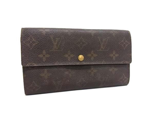LOUIS VUITTON ルイヴィトン M61725 モノグラム ポシェット ポルト モネ クレディ 二つ折り長財布 ウォレット ブラウン系 DJ8881拍卖